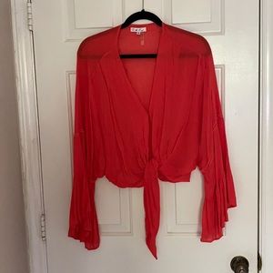 Coral Blouse